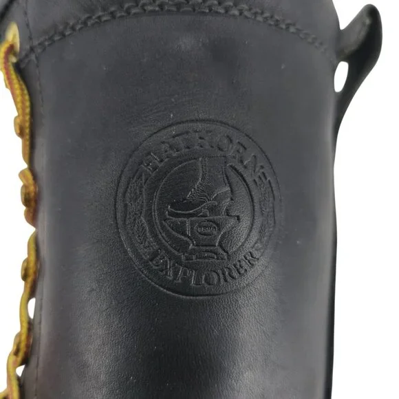 White's Hathorn Boots Men 10.5 Black Leather Work Boots USA Explorer Firefighter - Picture 11 of 16